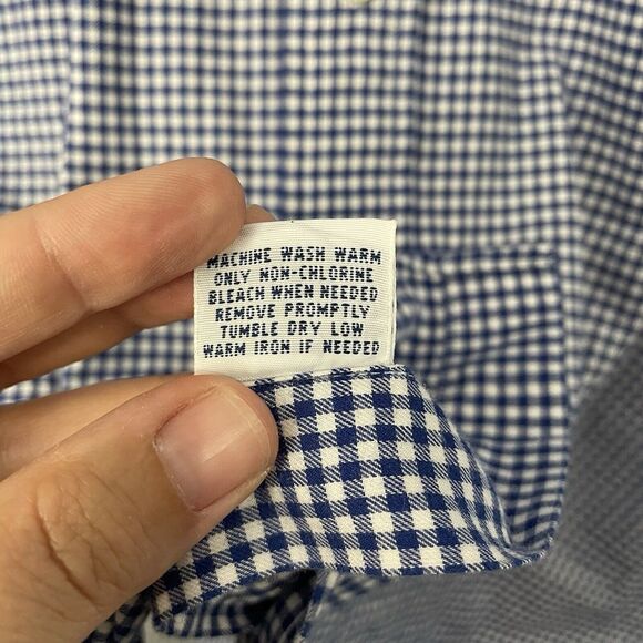 Polo Ralph Lauren Casual Shirt Mens XL XLarge‎ Button Down  Blue Plaid Red Pony - Picture 6 of 12